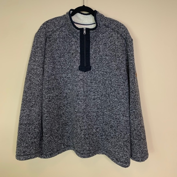 Orvis Brighton 1/4 Zip Sherpa Lined Gray Pullover - Picture 1 of 8